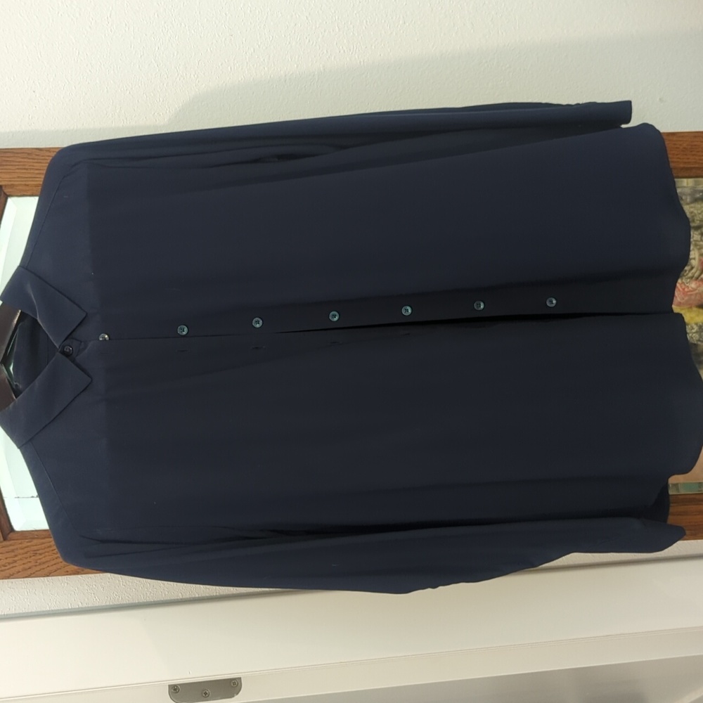 Women's Uniqlo navy dress shirt, XL